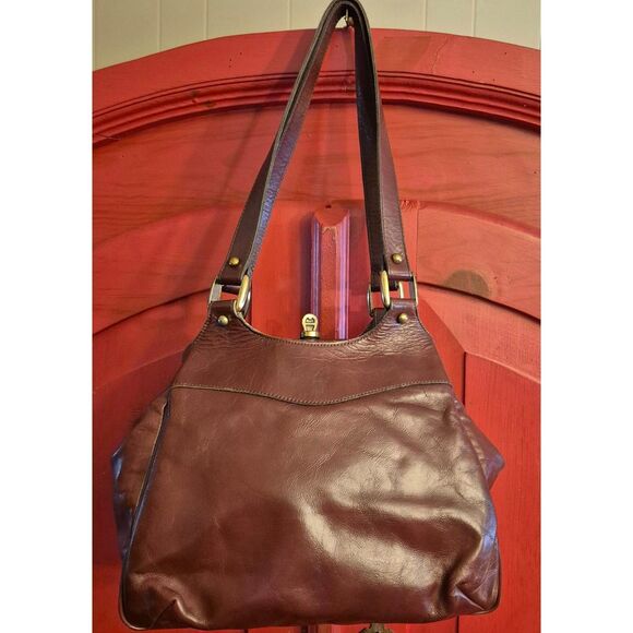 Vintage 60s  ETIENNE AIGNER Kisslock Handmade Leather Satchel Handbag RARE HTF - Picture 2 of 12